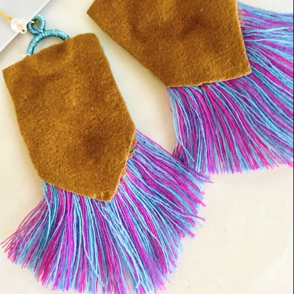 🌺🎉HP🎉🌺 NWT Anthropologie Deepa Beaded Tassel Earrings - Picture 8 of 8